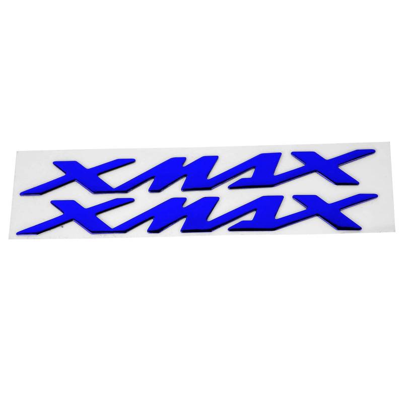 3D-Emblem-Aufkleber-Aufkleber Motorrad-Abzeichen Fahrzeugdekoration Paar Motorrad-Emblem-Aufkleber 3-dimensionale Aufkleber für X- XMAX 125 250 400(Blau) von Ymiko