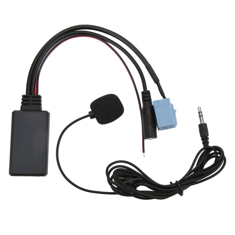 Ymiko Auxillary Adapter, Aux Port, Bluetooth5.0 AUX IN Kabel 3,5mm Klinke ISO 8Pin 7 607 897 093 Freisprechmikrofon Ersatz von Ymiko