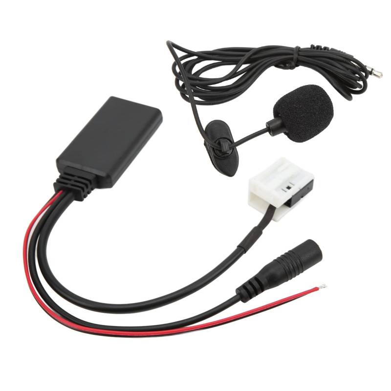 Ymiko Bluetooth für Audio Kabel, 12Pin Autoradio RD4 Bluetooth Musik Aux für Audio Kabel Adapter Ersatz für C2 C3 C4 C5 C6 C8(Mit Mikrofon) von Ymiko