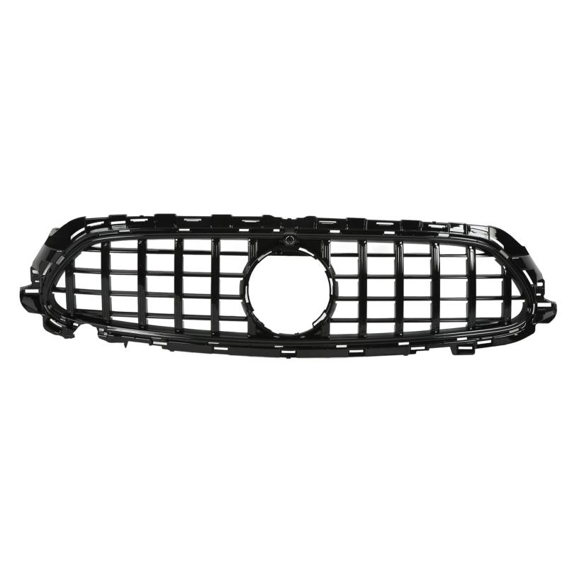 Ymiko Grill Frontstoßstange für Panamericana GT Grille mit Kameralöchern Kompatibel für E‑Klasse W213 C238 S213 Facelift 2021+(voll schwarz) von Ymiko