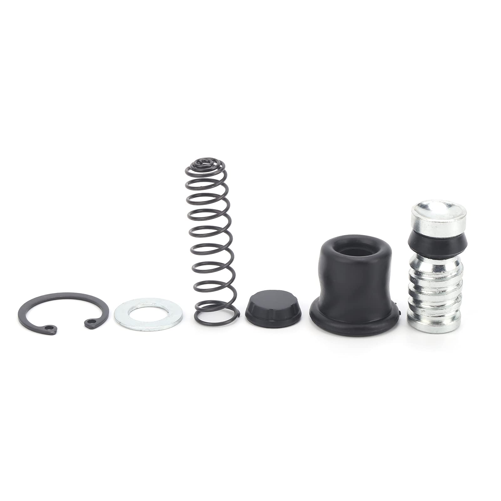 Hauptbremszylinder Kolben Hinten, 14mm Motorrad Kupplung Bremspumpe Kolben Plunger Reparatursätze Aluminiumlegierung Fit für Motocross/Scooter von Ymiko