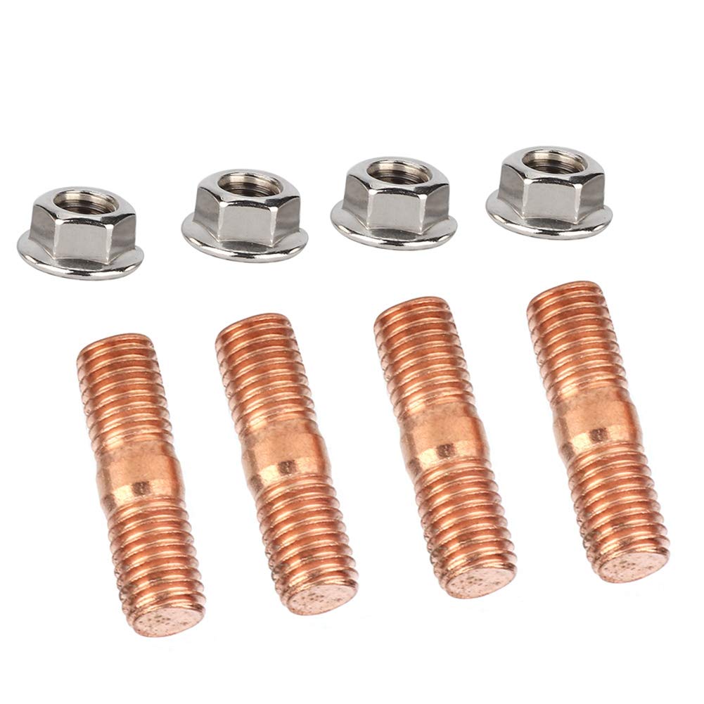 M10x1,50 Gewinde T3 T4 T6 Turbo Schrauben und Muttern Hochfeste Turbo Stud Kit Flanschmuttern Set von 4 von Ymiko