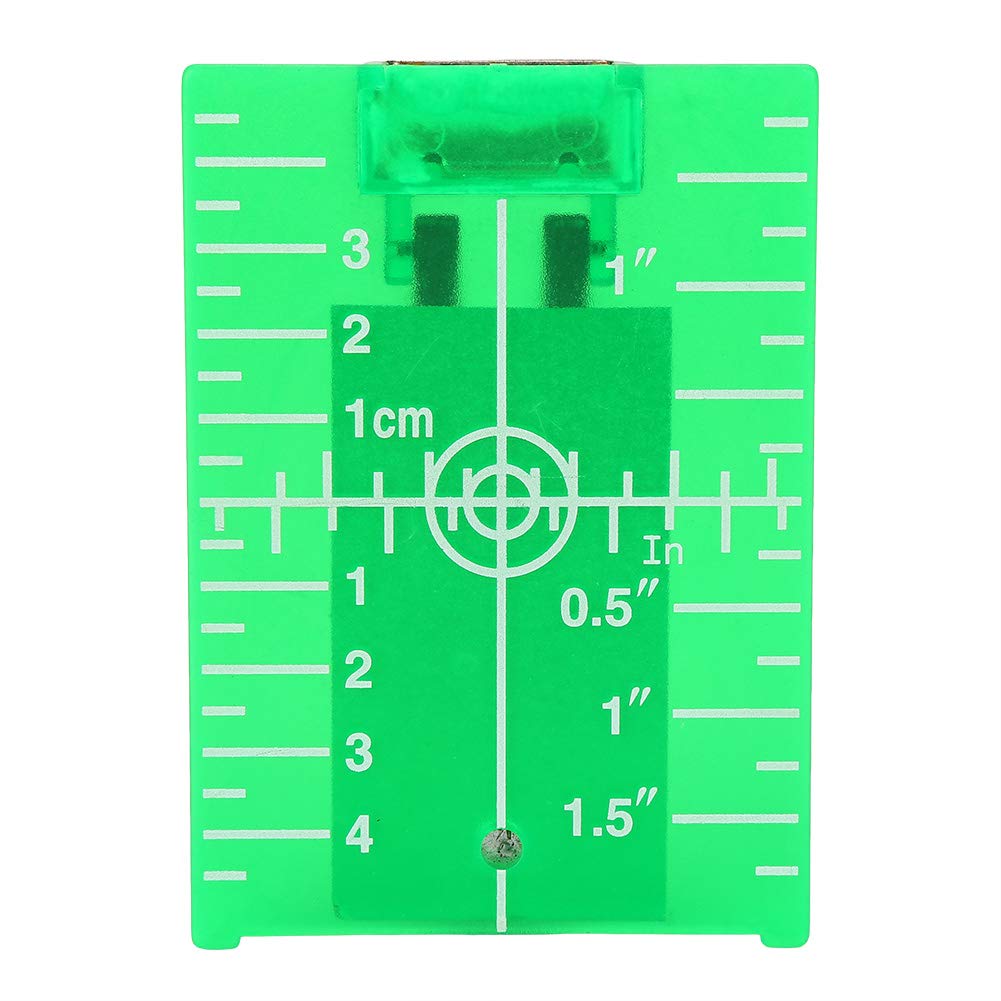 Magnetische Zielplatte, mit Bein für Level Meter Line Doppelskala (Zieltafel mit grünem Licht) von Ymiko