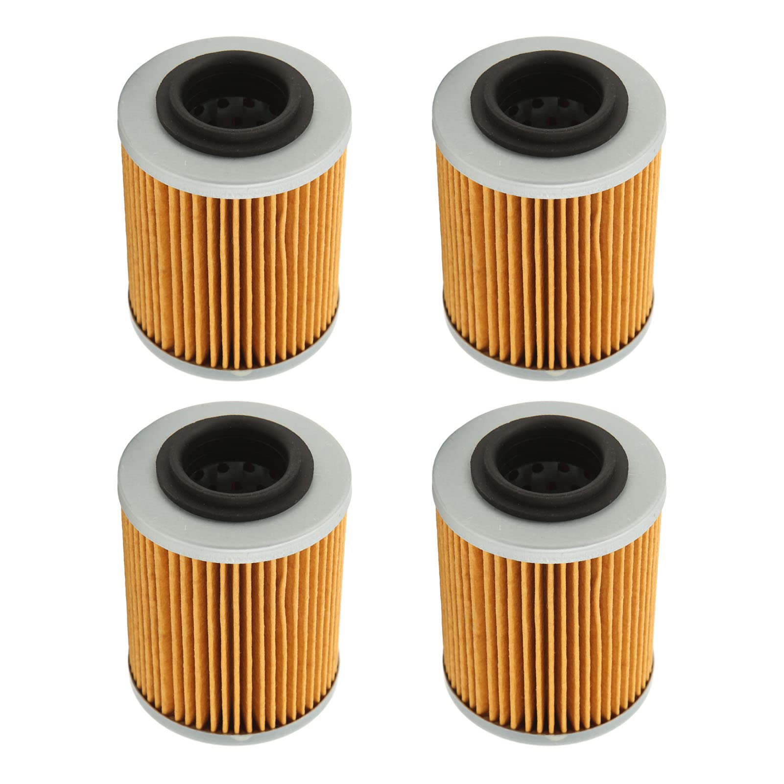 Ölfilter-Kit, 4-teiliger Uni für Versal-Motorölfilter 420256188 KN152 HF152 Ölfilter-Ersatz für CAN AM 330 400 450 500 2003-2017 von Ymiko