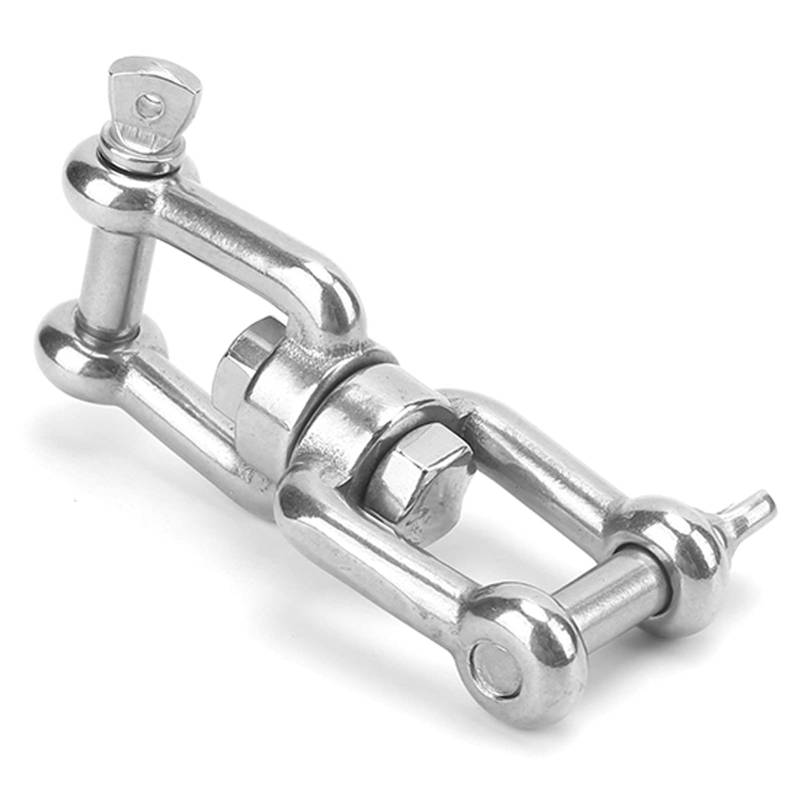 Ymiko Heavy Duty 316 Edelstahl Bootsanker Swivel Connector Swivel Schäkel Unifür Versal Rolling Chain Marine Gerät Fit für Schiffe Kettenverbinder Jaw Bootszubehör von Ymiko