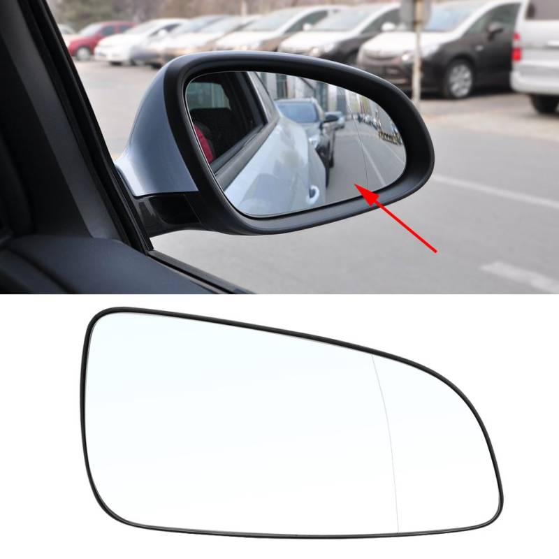 Ymiko Wing Mirror Glass Auto Rechte Tür Seitenspiegel Glass Beifahrerseite Ersatz Passend für für für Astra 2004-2008 6428785 von Ymiko