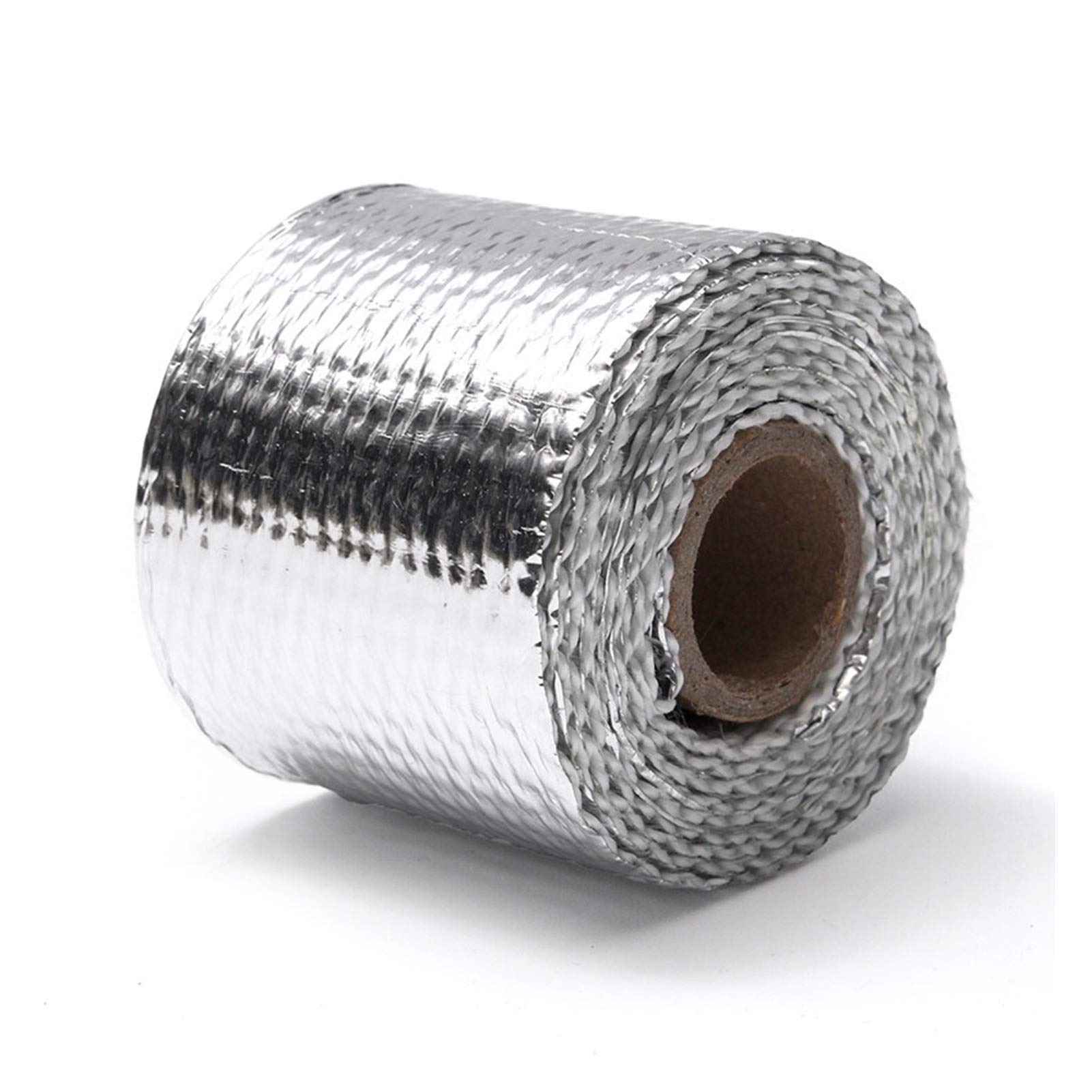 Auspuff Dichtband,Hitzeschutzband Auspuff 2 stücke 1,5m auto motorrad auspuff wrap rohre header wärmeisolierung rollenband turbo wärmeabgas thermische wickelband universal(Silver) von Ymnilian