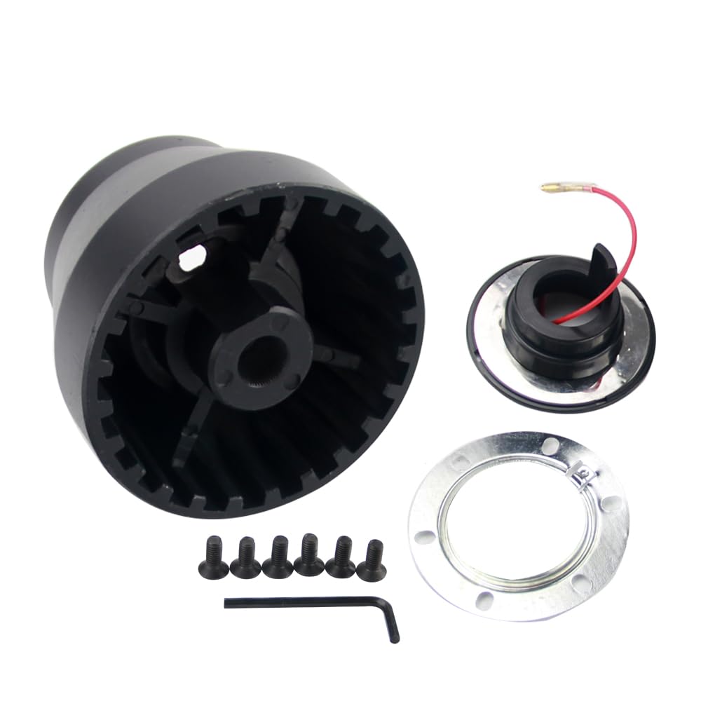 Black Racing-Lenkrad-Hub-Adapter-Passend for BMW E30 PQY-HUB-E30 von Ymnilian