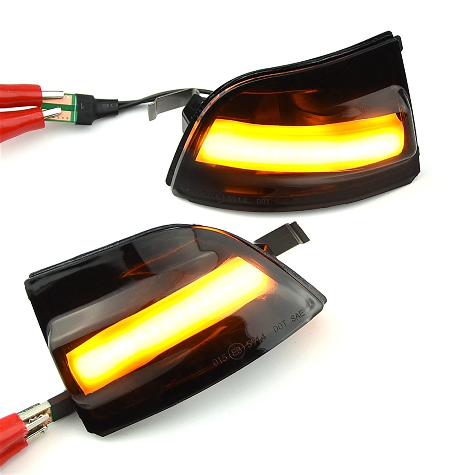 Dynamische Blinker,Dynamic Mirror Indicator Dynamisches Blinker Licht Auto Rückansicht Spiegelanzeige Blinker Passend Für Ford Focus 2 Mk2 2004-2008 C-Max von Ymnilian