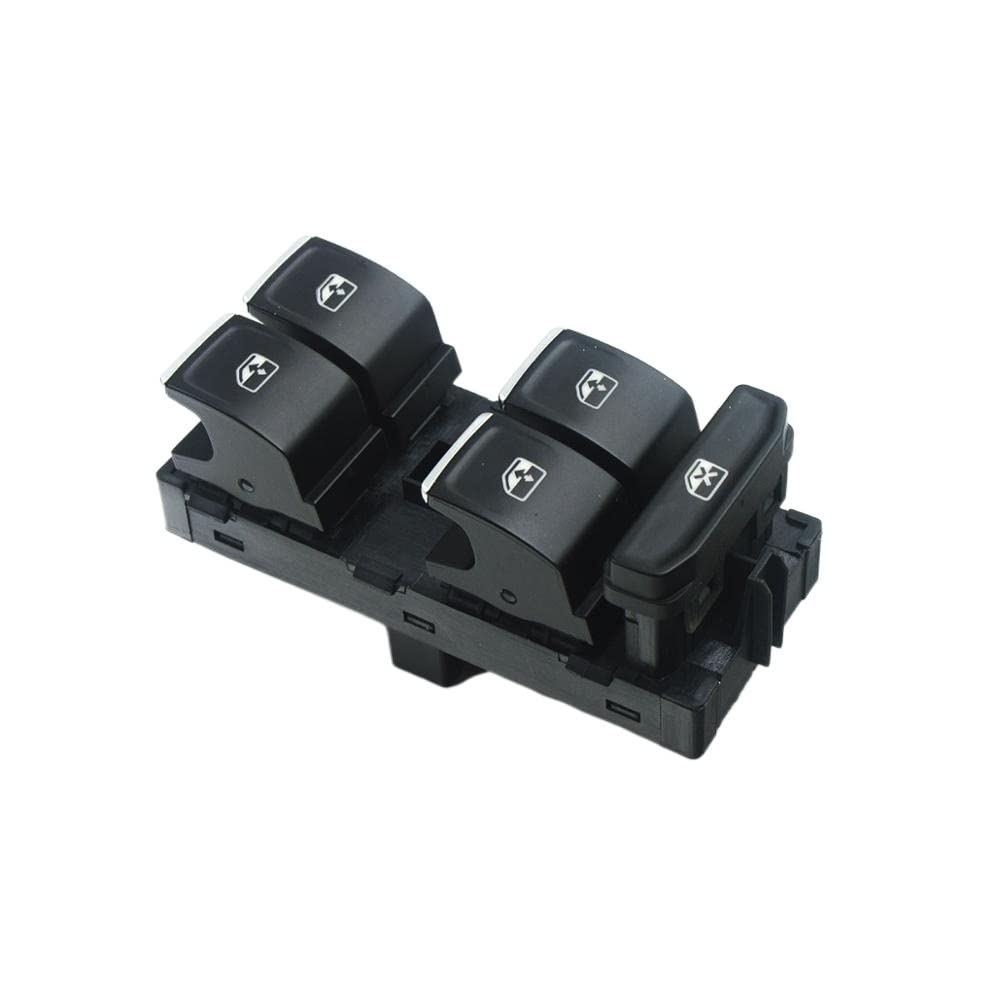 Fensterheberschalter,Fensterheber Schalter Taste Leistungsfenster Switch Control-Taste fit verwendung für Volkswagen VW Golf MK7 Passat B8 Touran 2014 2015 2016 2017 2018 OE: 5G0959857A(Chrome) von Ymnilian