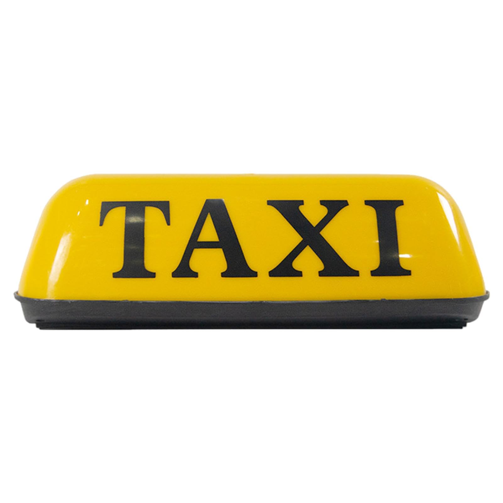 Ynnhik Taxi-Schild, Taxi-Schilder für Autos - Autodachlampe - Taxi-Leuchtdachlampe, Retro-Taxi-Dachschild, Taxi-Schildleuchte für 12-V-Auto von Ynnhik