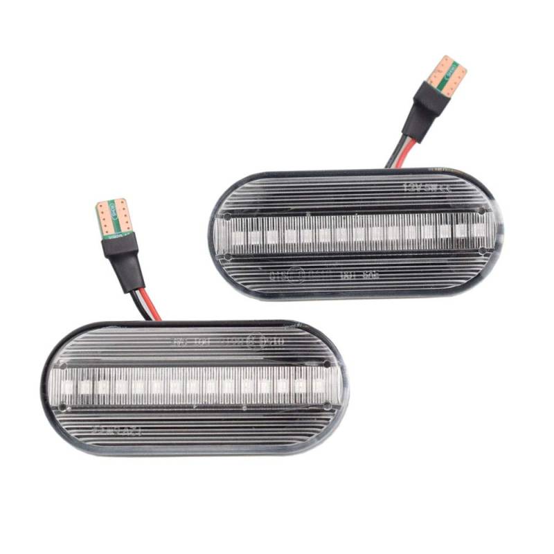 LED Dynamische Seitenblinker Bernstein Super Hell Canbus Sequentielle Repeater Lichter für VW Golf 4 3 MK4 MK3 Polo Passat 3BG Sharan Bora Lupo Vento für Skoda Octavia für C-Max Fiesta Focus von Yoegerery