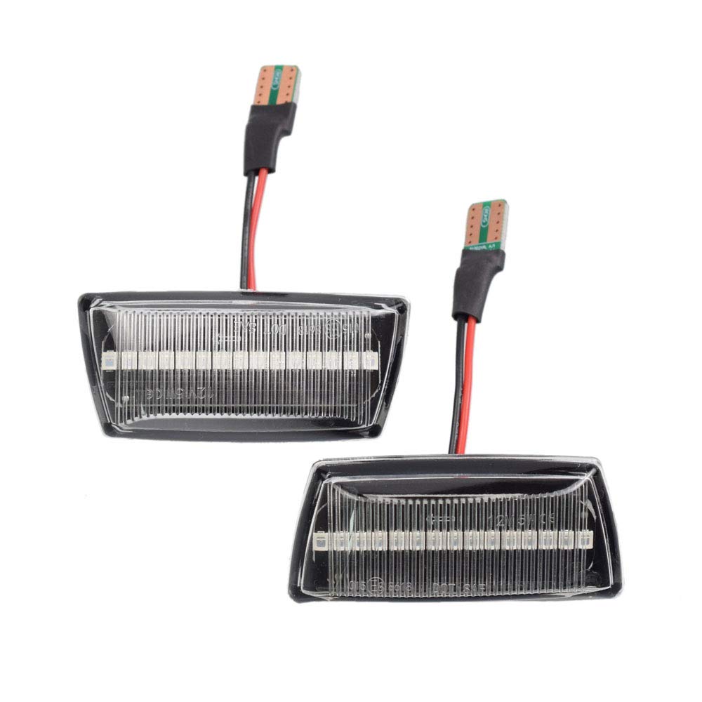 Yoegerery Dynamische LED-Seitenblinker, bernsteinfarben, superhell, Canbus, sequentielle Repeater-Leuchten für O-pel I-nsignia Astra H Zafira B Corsa D für C-hevrolet Cruze (transparent) von Yoegerery