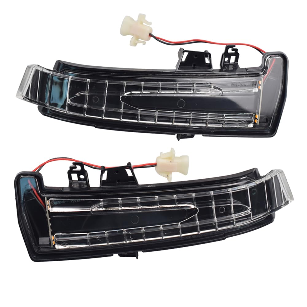 Yoegerery Dynamische LED-Spiegelanzeige, Blinker, Ersatz für Mercedes-Benz W176 W246 W212 W204 CLA C117 GLA GLK W221 CLS W218 (OM-Transparent) von Yoegerery