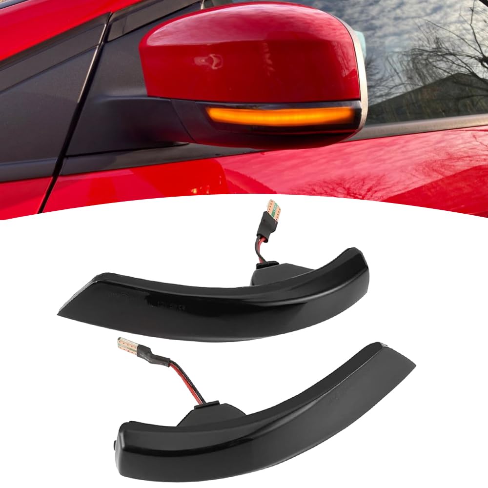 Yoegerery LED Spiegelblinker Blinkleuchte Dynamisch Links Rechts Laufblinker für Fo-rd Fo-cus MK2 MK3 2008-2016 Mondeo MK4 2011-201 von Yoegerery