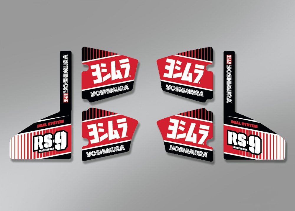 Aufkleber Set Yoshimura RS-9 RS9-NB004 6-Teilig von Yoshimura