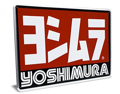 Yoshimura Logo Blechschild groß 60x40cm Aluminium Classic Style Nietschild von Yoshimura