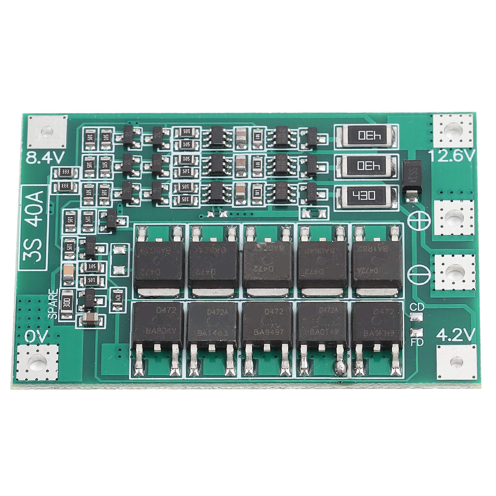 Batterie Schutzplatine 3s, PCB BMS Schutzplatine, 3s 12v 40a Lithiumbatterie Schutzplatine mit Ausgleichsladung für Elektrofahrzeuge Elektrische Mopeds Roller von Yosoo Health Gear