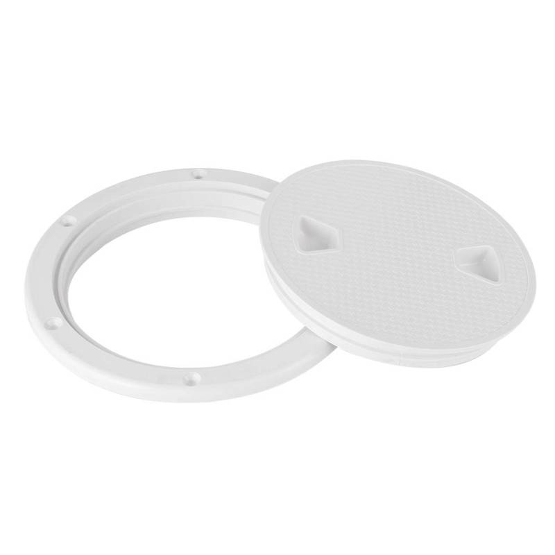 Decklukendeckel, Deckplatte, Marine-Deckplatte, Marine-ABS, Abgerundete Deckabdeckung, Inspektionsluke, Yacht, Wohnmobil, Bootszubehör (15 cm) von Yosoo Health Gear