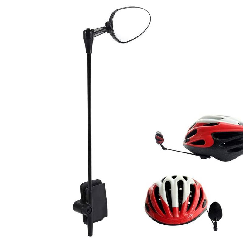 Fahrradhelm Spiegel, Fahrradspiegel für Helm, Helmspiegel Fahrrad Rückspiegel, Helmsicherheitsrückspiegel, Unisex Radfahren Rückspiegel für alle Helmgrößen, für Gebirgsstraßen Fahrradhelm von Yosoo Health Gear