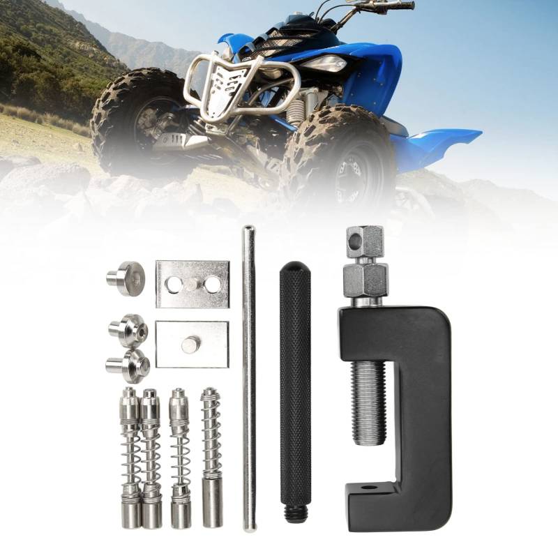 Kettenbrecher, Kettennietwerkzeug-Set, 12-teiliges Universal-Motorrad-Kettenschneider-Brecher-Nietwerkzeug-Set mit Aufbewahrungsbox für ATV Dirt Bike von Yosoo Health Gear