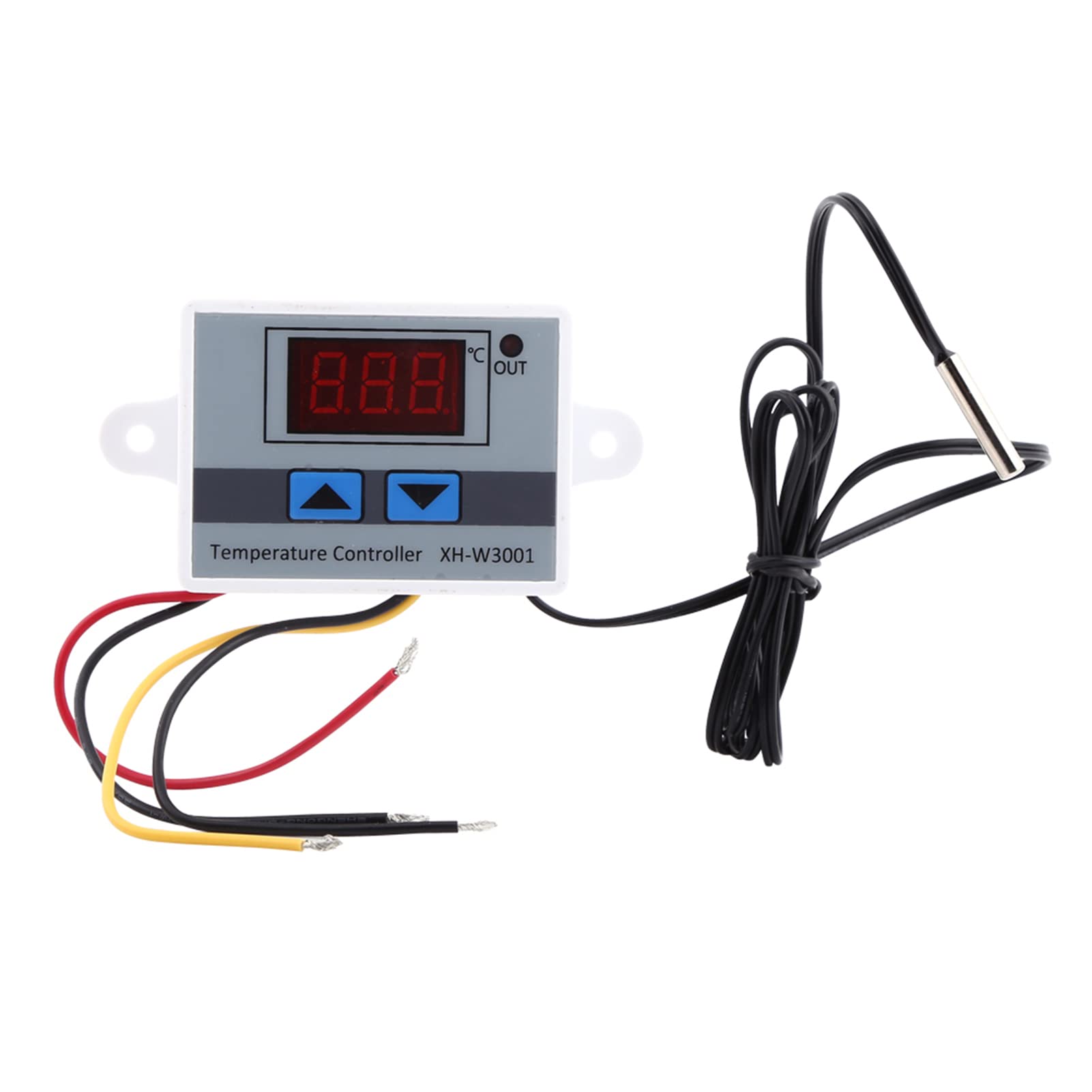 Mini-Thermostatschalter, Mini-Thermostat Digitaler Thermostatschalter, AC 220 V Digital-LED-Temperaturreglermodul Temperaturschalter mit Wasserdichter Sonde von Yosoo Health Gear