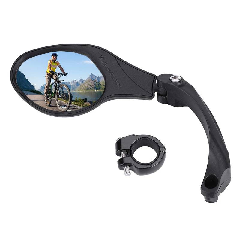 Fahrrad Rückspiegel Edelstahl Fahrradspiegel Verstellbarer 360° Drehrad Rückspiegel für 22mm RennradLenker Mountainbikes von Yosoo Health Gear