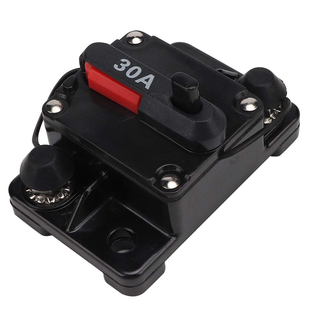 12V 30A/40A, Yosoo 30A/40A/60A Autoradio o Rückstellbarer Inline-Leistungsschalter Selbstwiederherstellungssicherung (30A) für sicherungsautomat 60a 12v batterie sicherung sicherungsautomat 24v 40a si von Yosoo