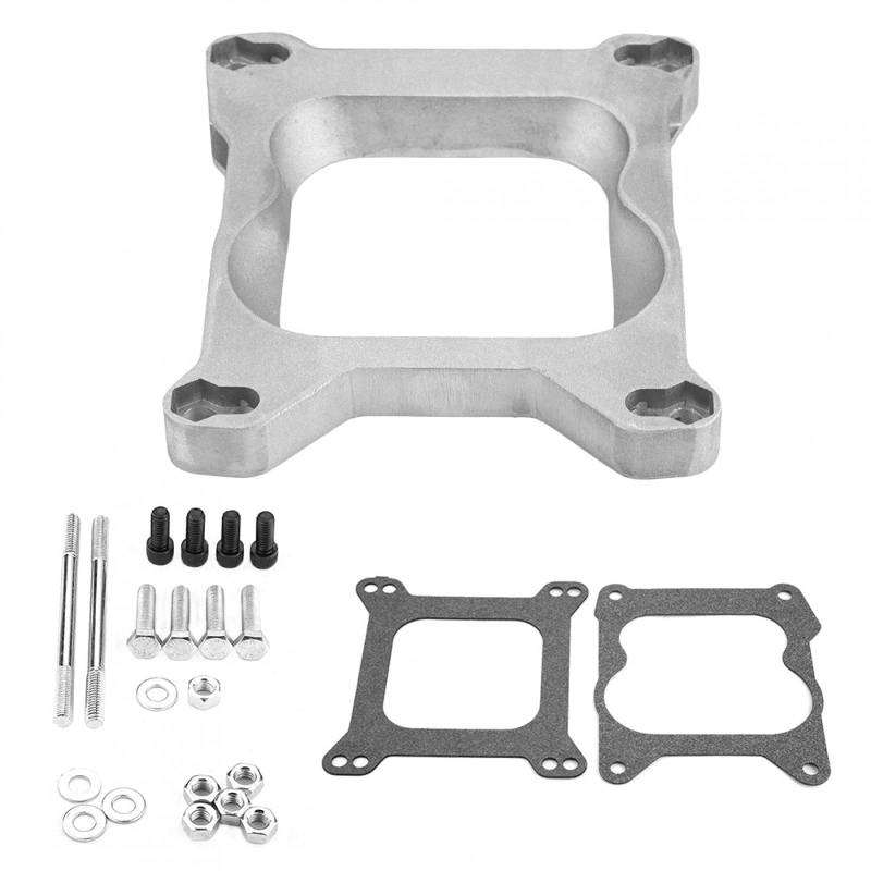 3/4" Open Carb Vergaseradapter 4bbl Quadrajet Manifold für Holley für holley adapterplatte auf adapter rodchester spreizbohrung auf quadratbohrung 2692 ede von Yosoo