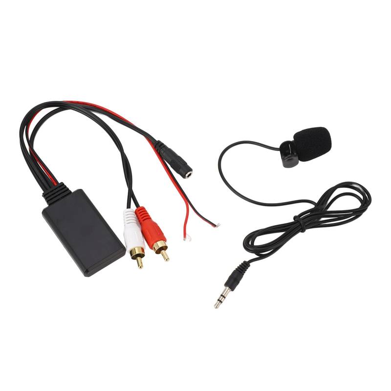 Auto-Bluetooth-AUX-Adapter mit Mikrofon, Bluetooth-Audiomodul 2 -Kabeladapter mit Freisprechmikrofon für Alpine für Pioneer von Yosoo