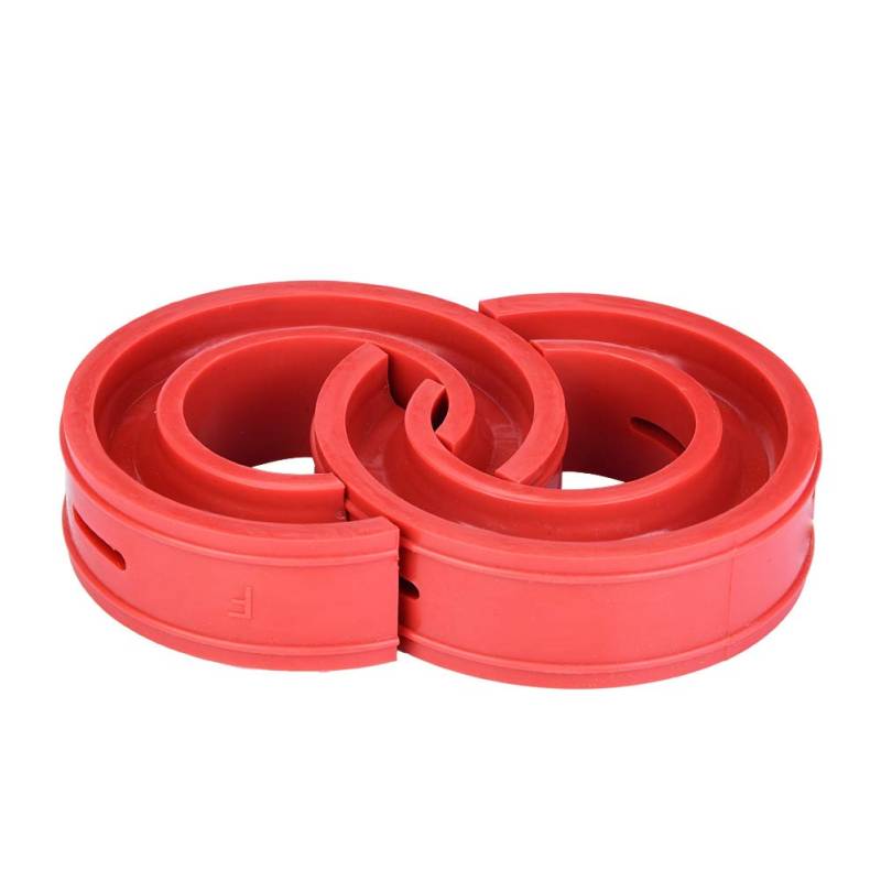 Automotive Spring Buffer Kleber, Yosoo 2PCS Red Car Shock Absorber Buffer Spring Bumper Cushion Typ D für Einzelradaufhängung Power Cushion Buffer Shock Federkissen Coil Spacer Absorbieren Stoßfeder(F von Yosoo