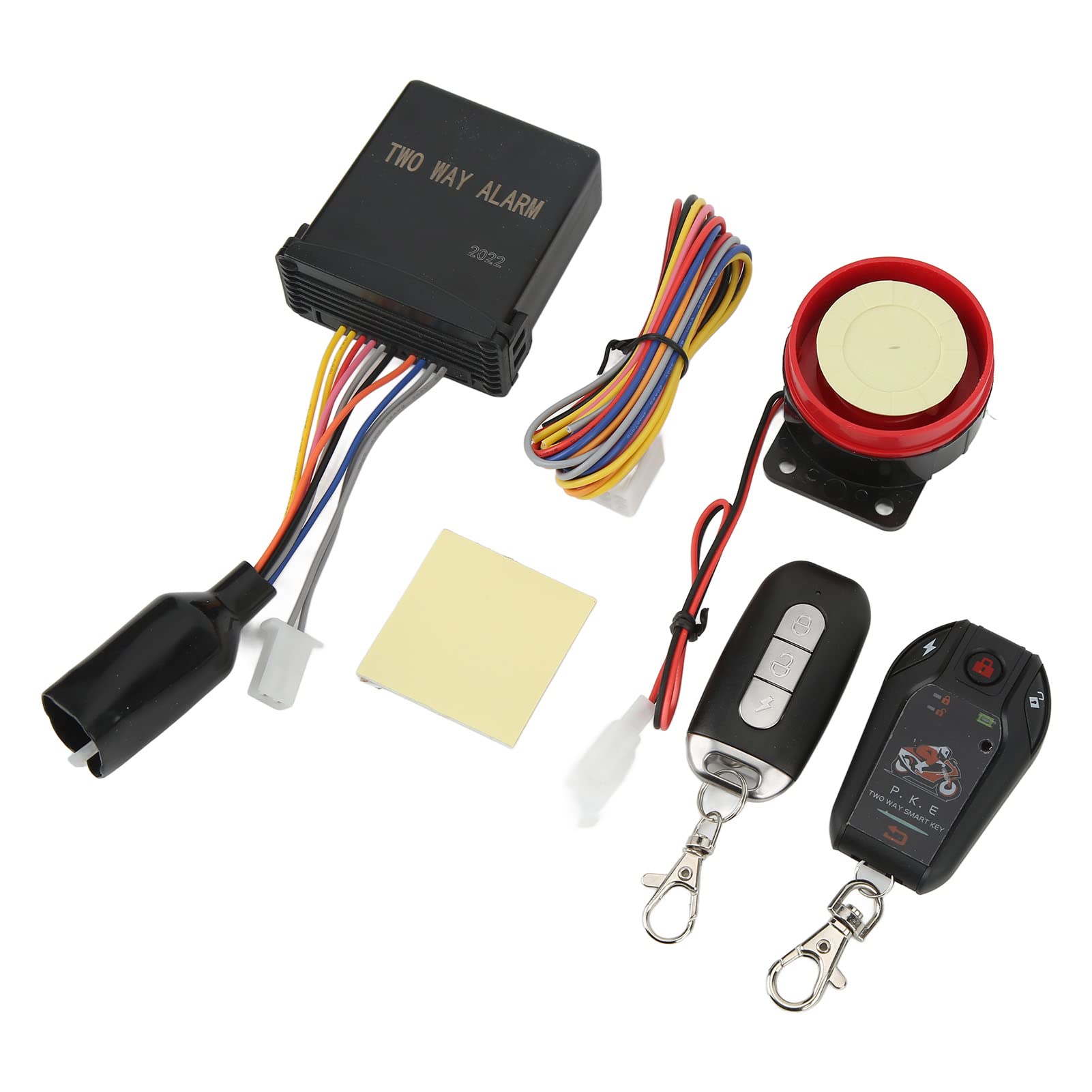 Kit Remote Start ATV, Yosoo Motorrad 2-Wege-Alarmsystem Anti-Hijacking Remote Engine Start Kit PKE Entry Auto Lock Unlock für Scooter ATV von Yosoo