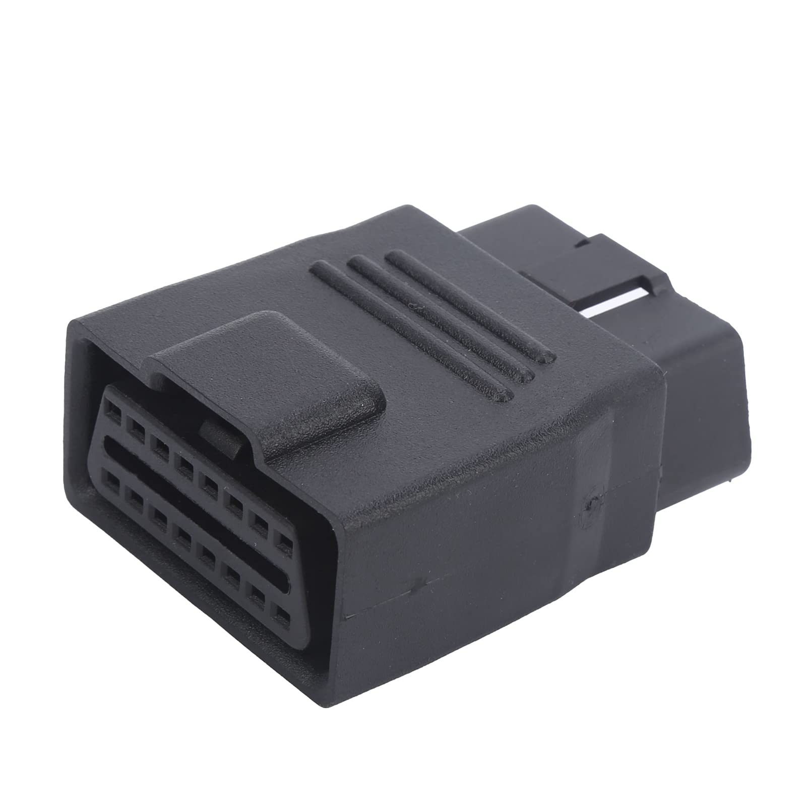 OBD2-Kabeladapter, Stecker auf Buchse ABS-Kunststoff-Codeleser 16-Pin-Kabeladapter Fehlerüberprüfung Des OBD-Anschlusses, Yosoo um Den Verschleiß zu Reduzieren und die OBD2-Schnittstelle zu Schützen von Yosoo