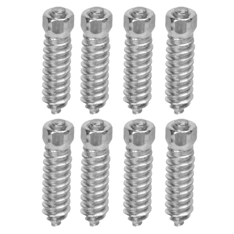 Powersports Radbolzen, 50 Stück, Schnee-Anti-Rutsch-Reifenbolzen, Schrauben, M6 X 6 Mm, Schneereifen-Spikes für Rennwagen, Gabelstapler, Motorräder, Geländewagen von Yosoo