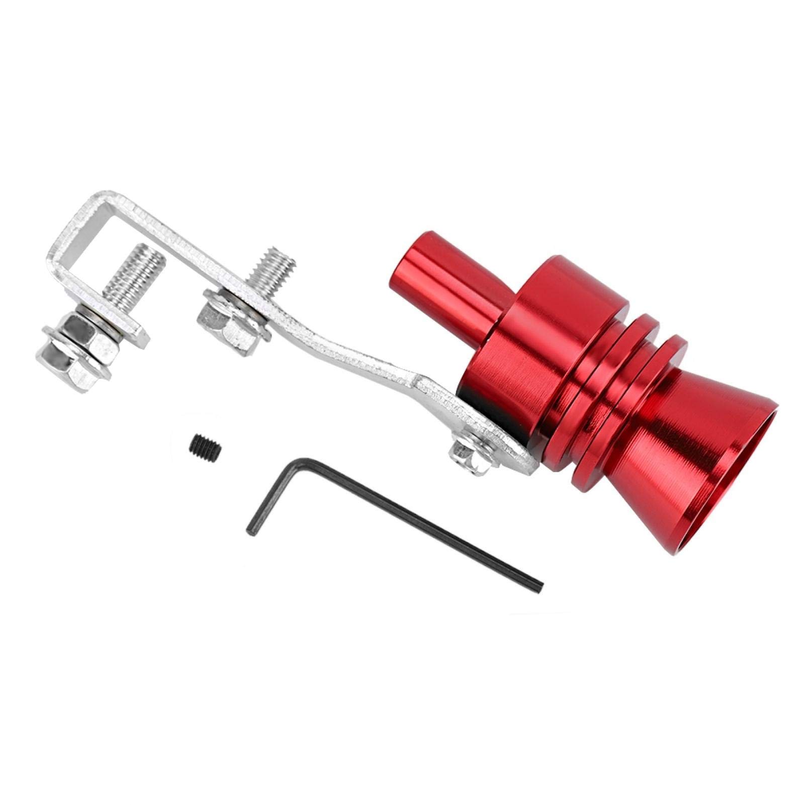 Red Turbo Sound Whistle Muffler Exhaust Pipe Simulator Whistle Fit for Accord for universal turbo sound exhaust sound booster car turbo whistle exhaust pipe exhaust pipes exhaust von Yosoo