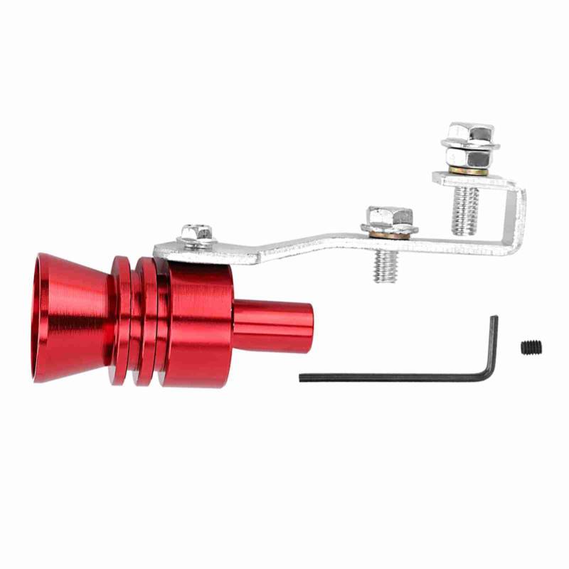 Red Turbo Sound Whistle Muffler Exhaust Pipe Simulator Whistle Fit for Accord for universal turbo sound exhaust sound booster car turbo whistle exhaust pipe exhaust pipes exhaust von Yosoo