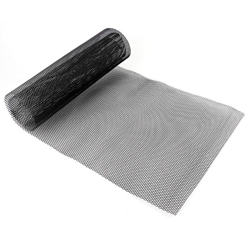 Stoßstange Meshed Trim Honeycomb Mesh Center Grille Netz Mesh, Universal Car Sheet 3x6mm, Autogitter GrillköRper Aluminium Universalblech Aluminiumlegierung Rhombic Grill Loch, Schwarz von Yosoo Health Gear