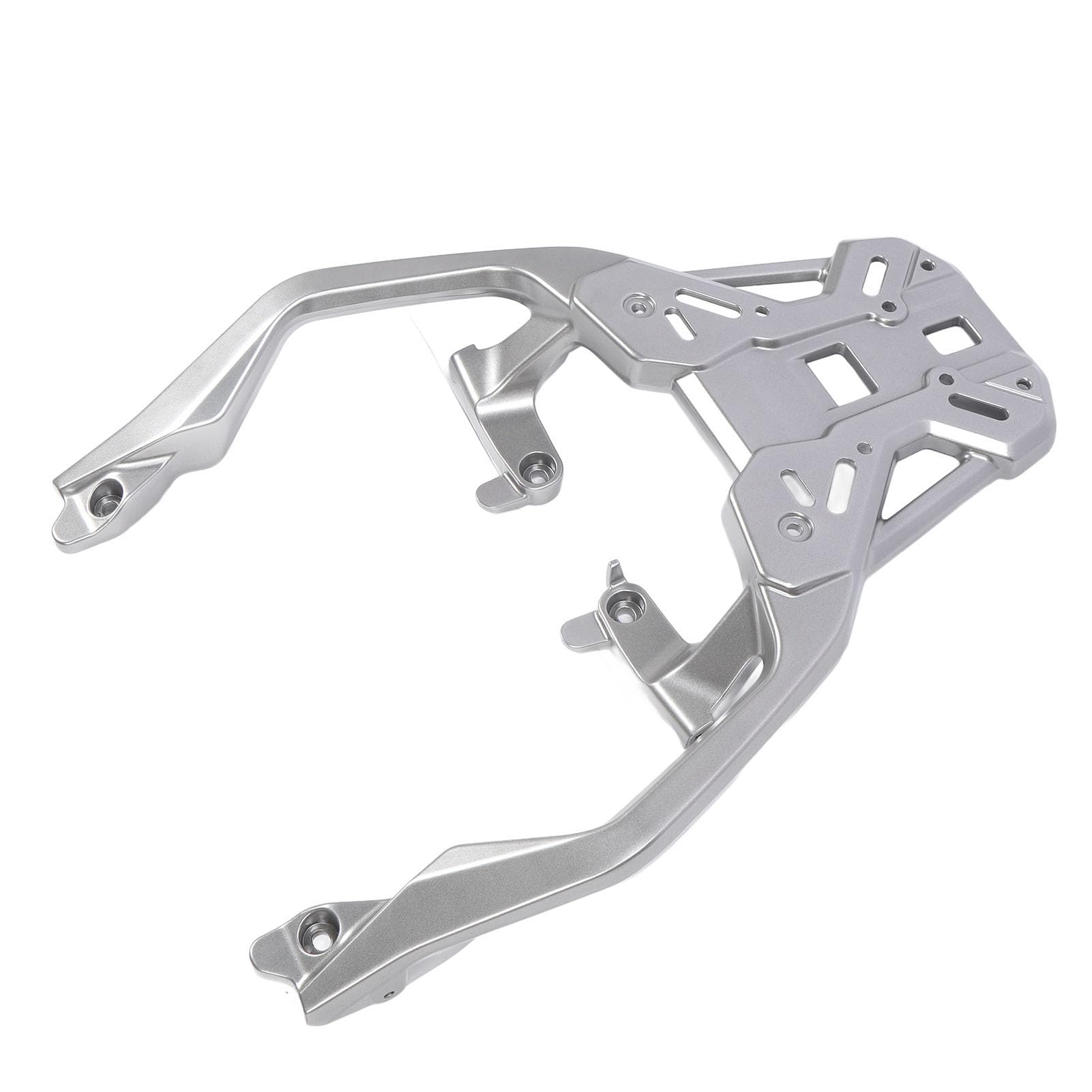 Yosoo Motorrad-Heckaufbewahrungs-Gepäckträger, Aluminiumlegierung-Heckgepäckträger Solositz-Heckgepäckträger für XADV750 NSS750 FORZA750 2021–2024 (Silver) von Yosoo