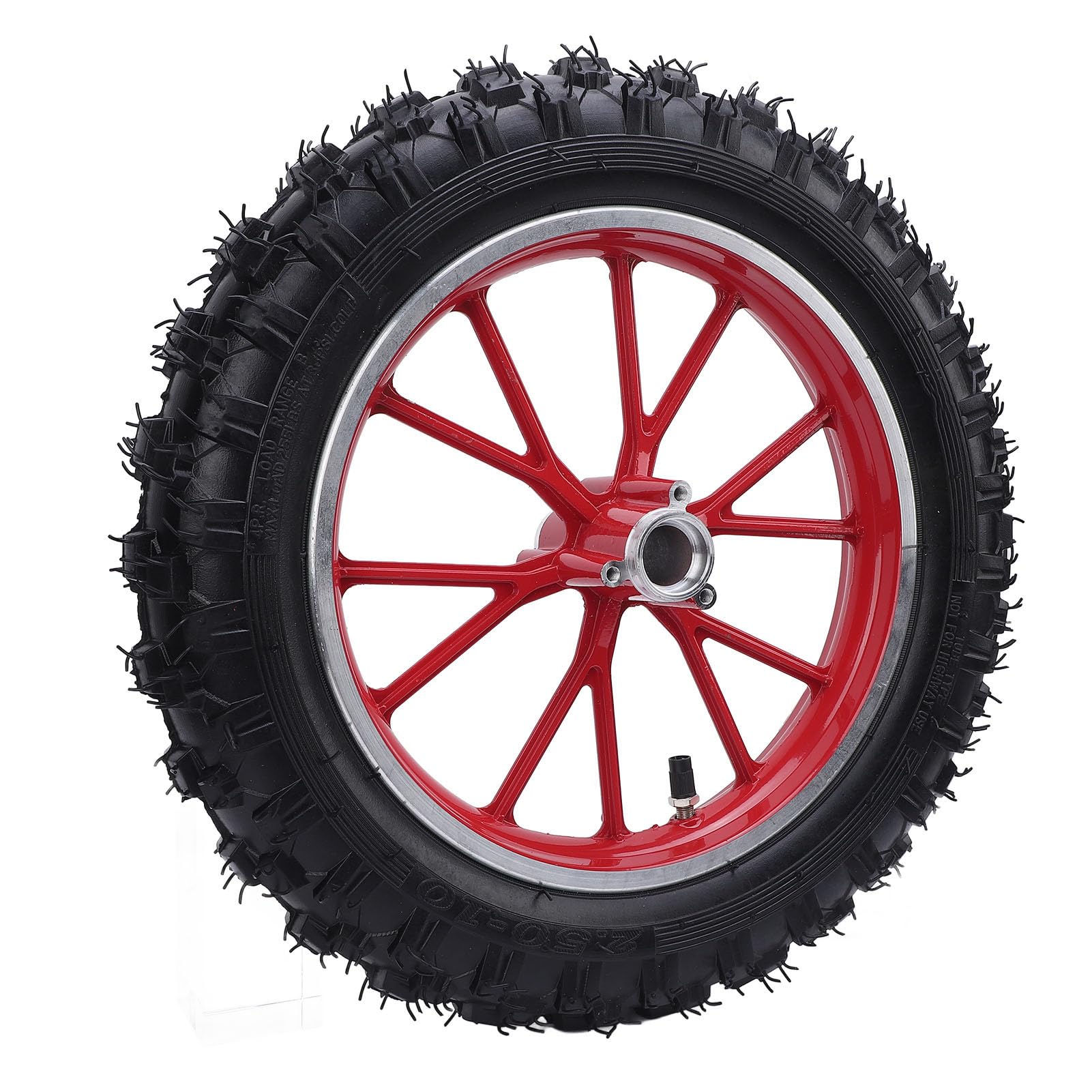 Yosoo Vorderrad-Dirt-Bike-Radnabenreifen, 2,5–10 Zoll Dirt-Bike-Innenschlauch-Set, Ersatz für 49c C Mini-Offroad-Motorräder, E-Bikes und Elektroroller (Rot) von Yosoo