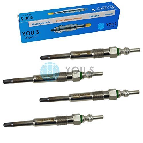 4 Stück YOU.S Original Glühkerzen Länge: 97,0 mm Spannung: 11,0 V - N10579201 von You.S