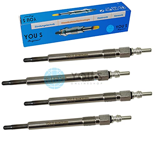 4 Stück YOU.S Original Glühkerzen Länge: 130,0 mm Spannung: 11 V - 05066840AA von You.S