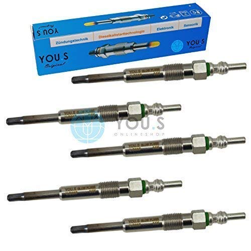 5 Stück YOU.S Original Glühkerzen Länge: 97,0 mm Spannung: 11,0 V - N10579201 von You.S