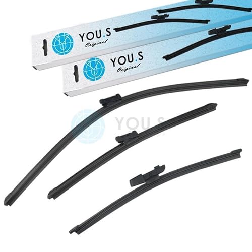 YOU.S 1K8955427 SCHEIBENWISCHER SET VORNE + HINTEN 250+600+400 mm (3 Stück) von You.S