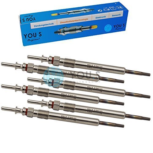 YOU.S Original 12230035934 Glühkerze Länge 134 mm Spannung 7 V (6 Stück) von You.S