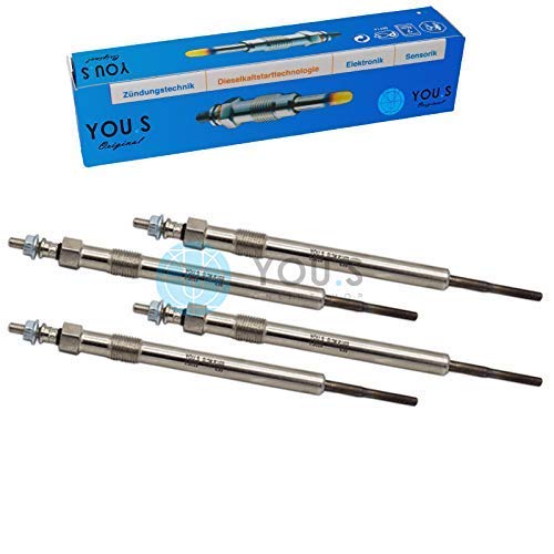 YOU.S Original 1717631 Glühkerzen 149 mm 4,4 V (4 Stück) von You.S