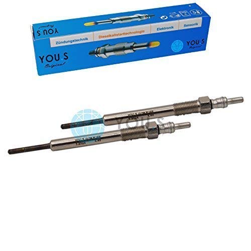 YOU.S Original 1826357 Glühkerzen Länge 120 mm Spannung 4.4 V (2 Stück) von You.S