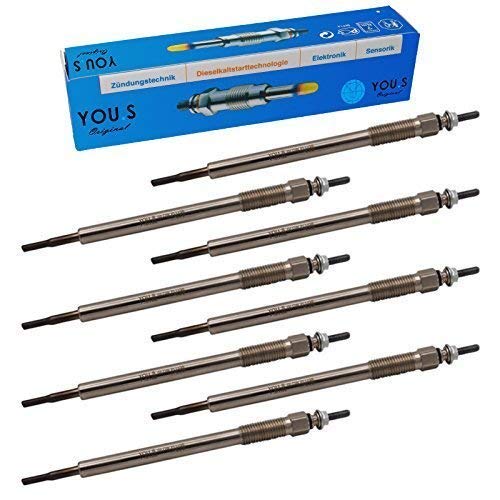 YOU.S Original 19850-26020 Glühkerzen Länge 160 mm Spannung 11 V (8 Stück) von You.S