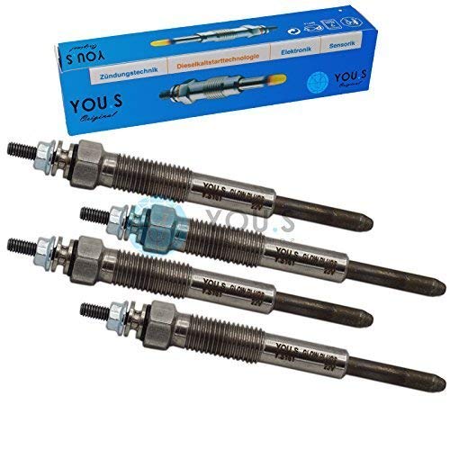 YOU.S Original 1985068020 Glühkerze Länge 99 mm Spannung 23 V (4 Stück) von You.S