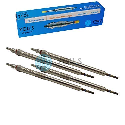 YOU.S Original 4451750 Glühkerzen 163 mm 7 V (4 Stück) von You.S