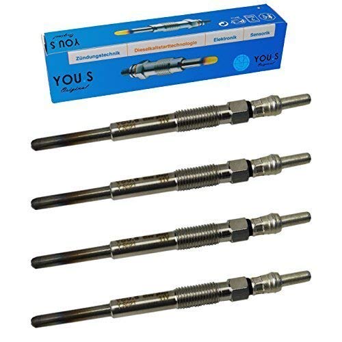 YOU.S Original 596099 Glühkerzen Länge 97 mm Spannung 11 V (4 Stück) von You.S